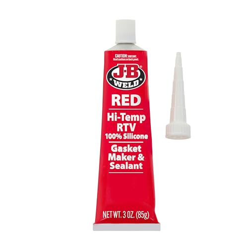J-B Weld 31314 Red High Temperature RTV Silicone Gasket Maker and Sealant - 3 oz. - 2-Pack - size: 3OZ 2 Pack