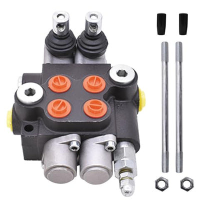 2 Spool 13GPM Hydraulic Directional Control Valve, 3600PSI SAE Ports
