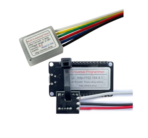 XDP Small Miniature Timer Delay Relay 0.1 Sec to 9999 Hours, 3V 12V 18V DC 5A, Power On/Off Delay, Cycling, Industrial Control & Hobby