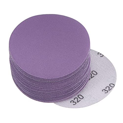 uxcell 30Pcs 3" Purple Sanding Discs 320 Grits Hook and Loop Sand Paper - style: 320 Grit