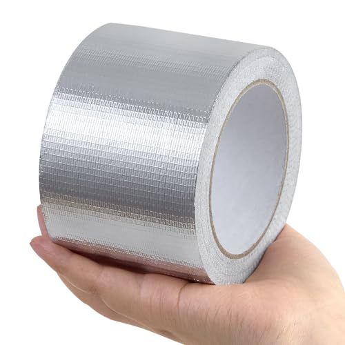 Aluminum Foil Duct Tape, High-Temp Seal for HVAC - 3" x 22Yds - size: 3 Inch X 66 Feet