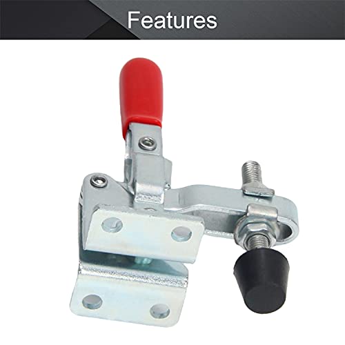 Utoolmart Hand Tool Vertical Toggle Clamp GH-101-A Quick Release Clamp 50kg Holding Capacity Adjustable Toggle Clamp 5 Pcs - size: GH-101-A 5pcs