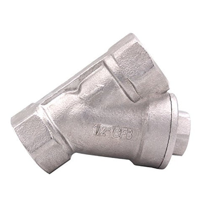 1/2 Inch Wye Strainer 100 Mesh Screen Filter Valve - 800 WOG SUS316 CF8M - size: 1/2 inch