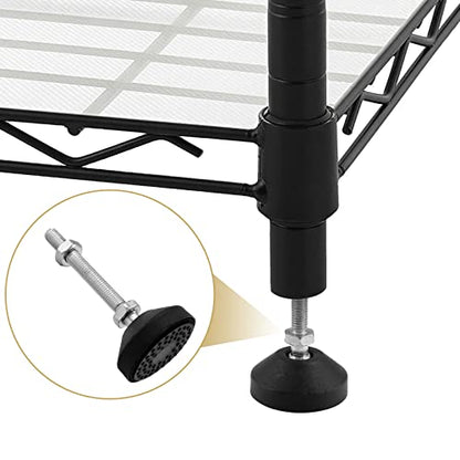 Bonsicoky M10 Metal Adjustable Leveling Feet, 4 Pcs, 3.2" x 1.9" - size: M10,3.2" Height