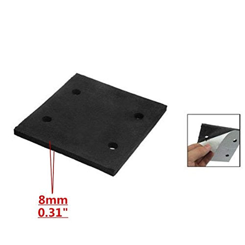 Luomorgo Foam Sander Back Pad Replacement, Black Square, 10 Pcs