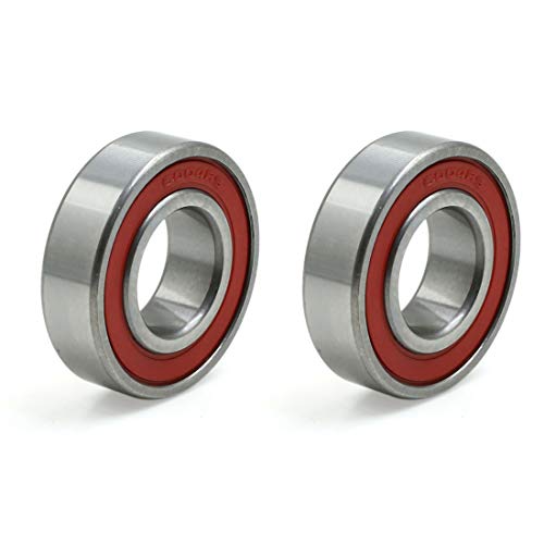 uxcell 2pcs 6004RS 42mm x 20mm x 12mm Double Sealed Deep Groove Ball Bearing for Automotive - size: 42mmx20mmx12mm