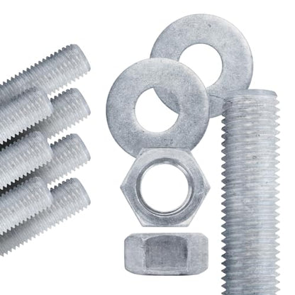 Conquest A307 Hot Dip Galvanized Threaded Rod 1/2"-13 x 18 - size: 1/2"-13 x 1.5'
