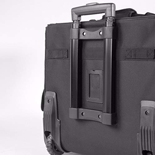 Stark USA 20-Inch Rolling Tool Bag with Wheels, Heavy Duty Tool Organizer Tote, Retractable Telescoping Handle, 22 Multi-Pocket Storage for Electricians, HVAC, Contractors, Mechanics & Construction