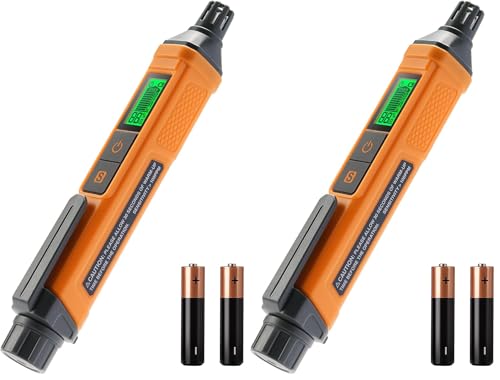 PT205 Natural Gas Detector with Audible & Visual Alarm, Gas Leak Detector with%LEL Value of Methane, Butane, Propane for Home, RV (Includes Batteryx2)-Orange (Pack of 2) - size: PT205 (Pack of 2)