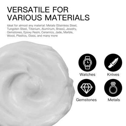 Diamond Paste Polishing Compound, 15,000 Grit, 40 G/1.41 Oz, Mirror Finish - size: 15,000Grit, style: 1.41 oz (40g)