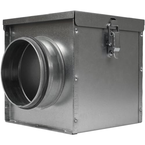Repa Market 4" Duct Air Filter Box – Galvanized Steel Inline Dryer Filter Housing for Round Duct - EPDM Rubber Gaskets – Easily Serviceable Lint Trap – Intake Ventilation, Home Improvement - size: 4" Inch