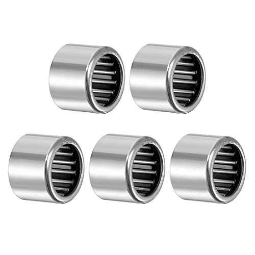 uxcell SCE99 Needle Roller Bearings, Drawn Cup Open End, 9/16" Bore 3/4" OD 9/16" Width 5pcs - size: 9/16x3/4x9/16"