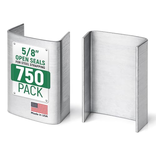 5/8" Open Seals for Steel Strapping, Pack of 750 - size: Pack of 750