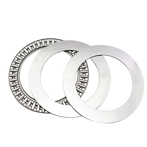 2 Sets AXK5578 Thrust Needle Roller Bearings with Washers 55mm Bore 78mm OD 5mm Width (2 x Bearings + 4 x Washers) - size: AXK5578