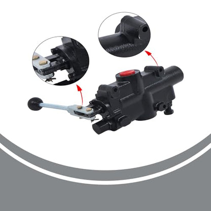 1 Spool 21GPM 4300PSI Hydraulic Directional Control Valve for Tractors Tractors Loaders Log Splitter SAE Ports Double Acting Valve