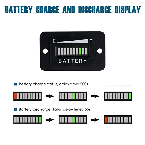 Runleader RL-BI003 LED Battery Level Meter - size: 48V