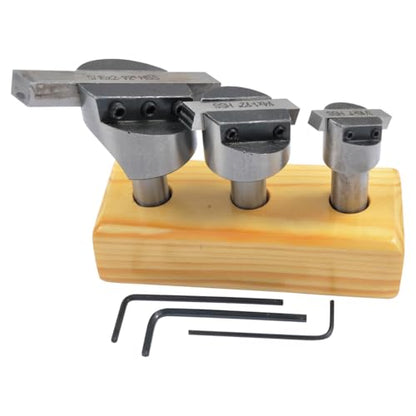 HHIP 3 Piece 12mm Shank Fly Cutter Set 3/16-1/4-5/16" Tool Bit Capacity