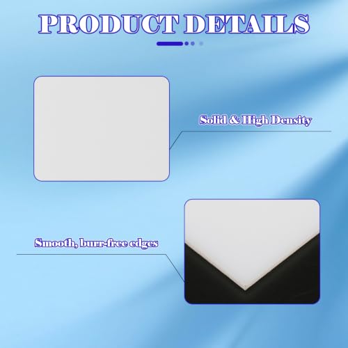 HDPE Sheet, 3" x 6", 3/16" (5mm) High Density Polyethylene Plastic Board - color: 3/16"(5mm) Thick, size: 3" x 6"