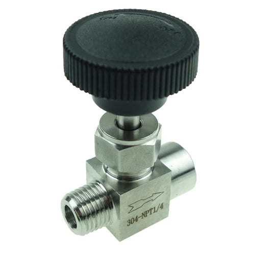 Stainless Steel 304 Instrument Gas Needle Valve 1/4 NPT Male x 1/4 NPT Female 1000 Psi - size: SS304 1/4 NPT M x F