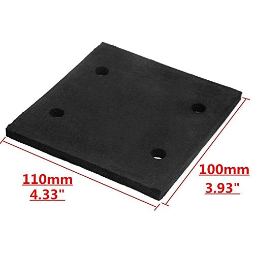 Luomorgo Foam Sander Back Pad Replacement, Black Square, 10 Pcs