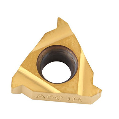 10pcs Carbide Lathe Threading Inserts 11IR A60 CNC Turning Blades for Tool Holder Replacement and Hardened Steel Cutting