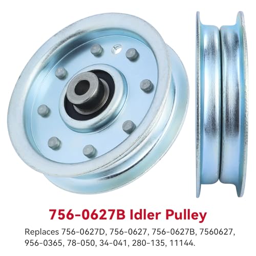 GELASKA 2 Pack 756-0627D 756-0627B Idler Pulley for Cub Cadet LT1045 LT1046 - color: A11 2x756-0627