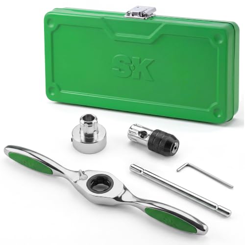 SK 5-Piece Ratcheting Tap and Die Drive Tool Set, Thread Repair Kit - size: 5 PC