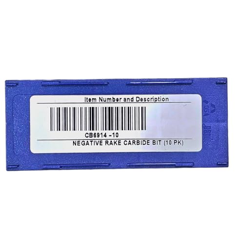 C-HORSE CB6914 Negative‑Rake Carbide Brake Lathe Bits – Fits Ammco 1000/2002/3000 & Hunter BL500/BL505 | 10-Pack Replacement Cutting Tips | Durable Precision Cutting Tips