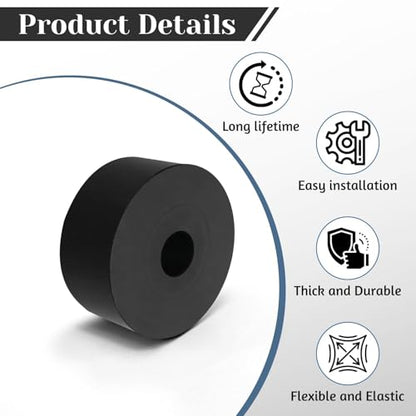 8 PCS Multi Purpose Rubber Spacer, 1-3/4" OD x 1/2" ID x 3/4" Thickness - size: 1-3/4" OD x 1/2" ID x 3/4" Thickness