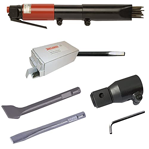 CS Unitec | 121.2099 Chisel Basic Kit | Industry Standard 2B 19-Needle & Scaler Kit – Reliable Performance for Any Job – Made in England - style: (E) 2B Needle/Chisel Scaler Basic Kit