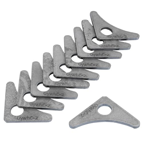 Weld On Tabs,Triangle Gusset Shock Mount,1/2" Hole,1/8" Thick,10 pcs - color: Axle / Flat Mount-1/8" Thick