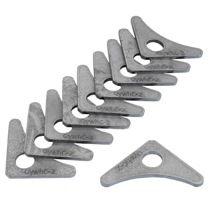 Weld On Tabs,Triangle Gusset Shock Mount,1/2" Hole,1/8" Thick,10 pcs - color: Axle / Flat Mount-1/8" Thick