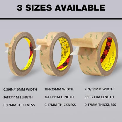 P7yaumy 300LSE Double Sided Tape 2in x 36ft, Removable Heavy Duty Tape - size: 2in x 36ft