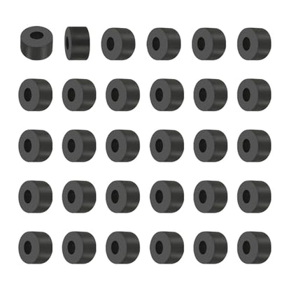 PATIKIL Multi Purpose Rubber Spacer, 30Pcs 6mm ID x 12mm OD x 7mm T Neoprene Round Anti-Vibration Isolation Pads Isolator Rubber Bushings Spacer Washer for HVAC Bolts Car Accessories - size: 6mm ID x 12mm OD x 7mm T