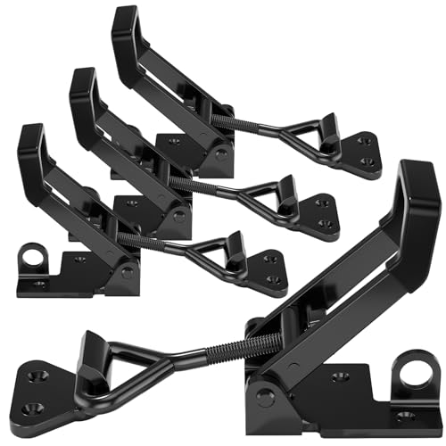 4Pack Heavy Duty Toggle Clamp Latch 4003 Style Pull Clamp Black for Smoker - size: 4Pack