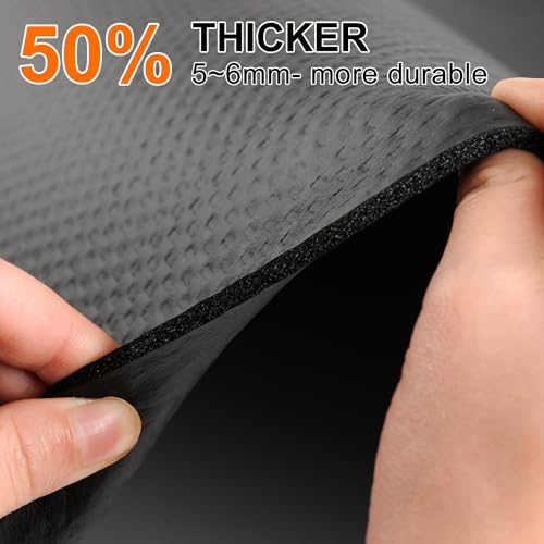 Bike Mat,Treadmill Mat,Compatible for Elliptical,Exercise Bikes, Stationary Cycles,Spin Bike,Under Exercise Bike Trainer Pad for Indoor Stationary Gym Fitness Equipment Hardwood Floor Protector - size: 74.8" x 32"