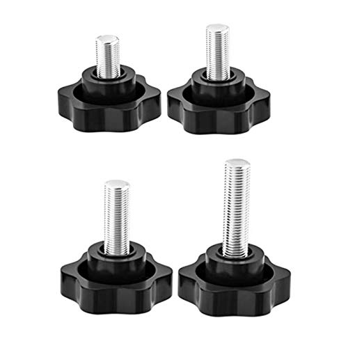 SDY 10 Pcs Clamping Screw Knob,Plastic Hex Clamping Hand Knob Gripandles Screw Knobs Quick Removal Handgrips Star Knob Male Thread（M6-1.0x30mm） - size: M6-1.0x30mm