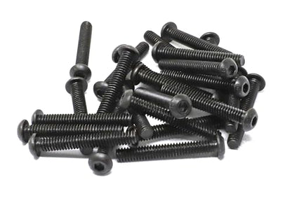 iexcell 25 Pcs 1/4-20 x 1-3/4" Alloy Steel 10.9 Grade Hex Socket Button Head Cap Screws Bolts Kit, Black Oxide Finish - size: 1/4-20 x 1-3/4"