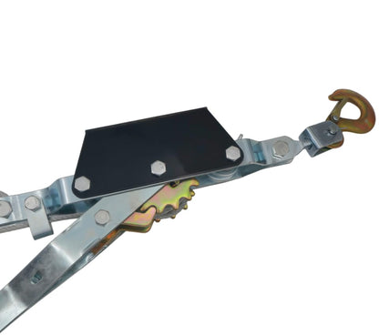 2 Ton Hand Winch Power Puller, 4000 LBS Come Along Cable Puller with Steel Cable & 2 Hooks, Heavy Duty Manual Winch for Towing