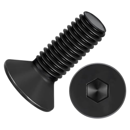 50Pcs[M5-0.8x14] Flat Head Socket Cap Screw Countersunk Bolt - size: M5-0.8x14mm
