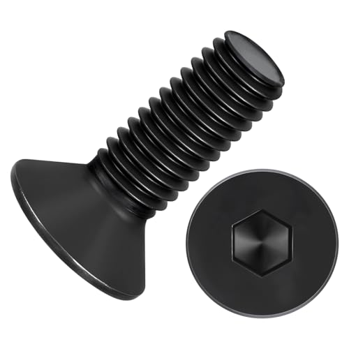 50Pcs[M5-0.8x14] Flat Head Socket Cap Screw Countersunk Bolt - size: M5-0.8x14mm
