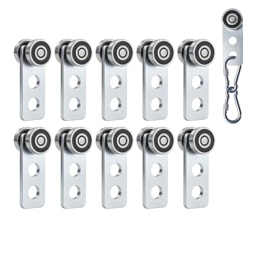 2 Wheel Trolley Assembly Rollers.Bearing Trolley Assembly.The top of the Trolley has Room for Set Screws, Allowing the use of a 1-5/8" high Strut Channel - style: E-2Wheel Trolley 10pcs