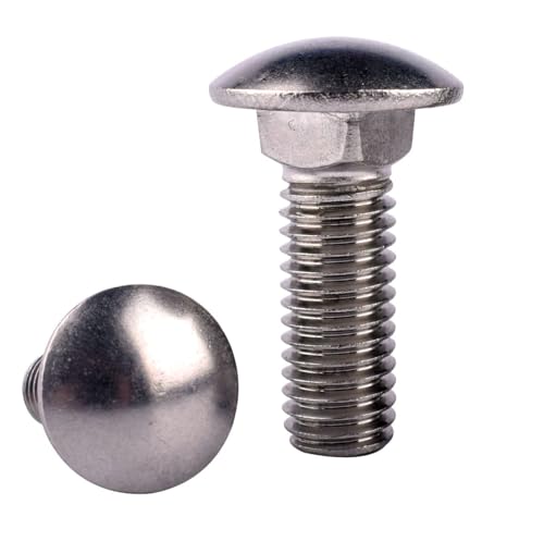 1/4-20 x 1-1/2" Carriage Bolts Screws, Round Head Square Neck, 304 Stainless Steel 18-8, UNC Coarse Fully Thread, Quantity 20Pcs - size: 1/4-20 x 1-1/2" (20 Pcs)