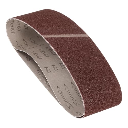 2 Pcs Sanding Belts 6 x 48 Inch 60 Grit Aluminum Oxide - size: 6 x 48 Inch(60 Grits)