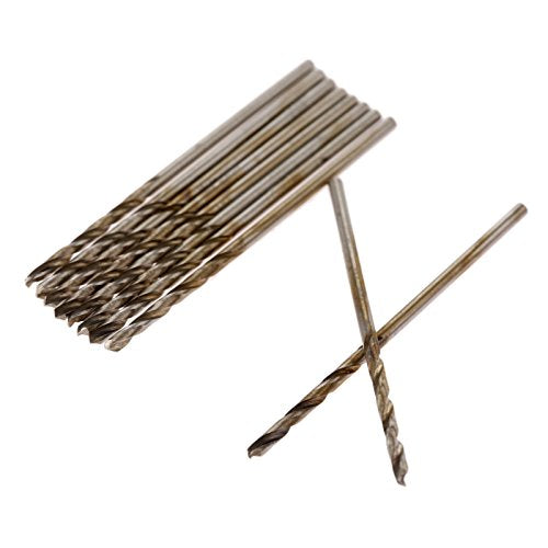 10PCS 1mm Twist Drill Bit Set,High Speed Steel Cobalt Drill Bit - size: 1mm