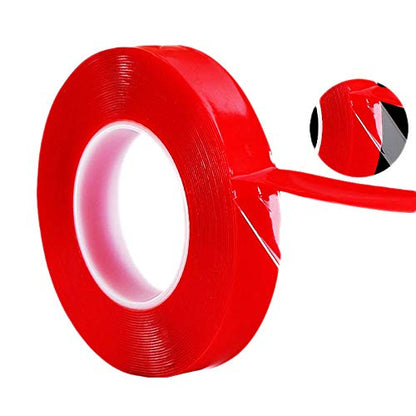 Best 3/4" Acrylic Double-Sided Mounting Tape, Residue Free Upon Removal, Crystal Clear, Nano Tape, Heavy Duty, Weather-Resistant, Red Backing (3/4-Inch x 36-Feet) - size: 3/4-Inch
