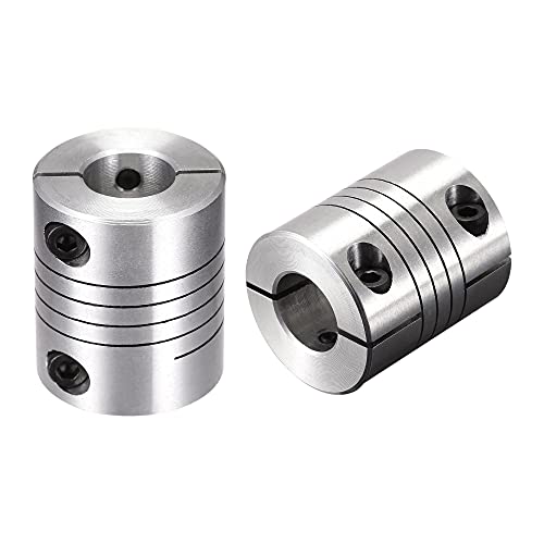 uxcell 2PCS Motor Shaft 12mm to 12mm Helical Beam Coupler Coupling 25mm Dia 30mm Length - size: 12mm to 12mm