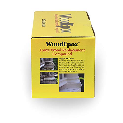Abatron WoodEpox Kit - 2 Gallon - 2-Part Structural Epoxy Adhesive and Wood Hardener - Wood Filler Putty - size: 256 fluid ounce