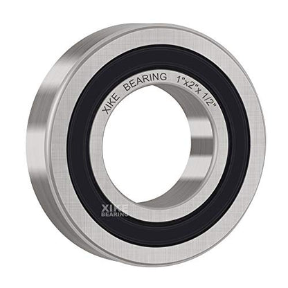 XIKE R16-2RS Sealed Deep Groove Ball Bearings, 12.7x25.4x6.35 mm, 10-Pack - size: R16-2RS - 12.7x25.4x6.35 mm