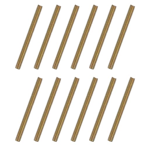 uxcell 12pcs Fully Threaded Rods 5/16x3-1/4 All Thread Studs Long Threaded Screw Carbon Steel for Furniture Garden Railing Mounting Assembly Fastening Frame Connection Colorful Zinc - size: 5/16x3-1/4"